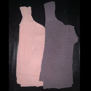 Aerie Purple and Light Pink Sweaters